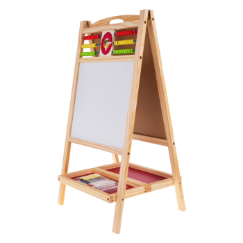 Drewniana Dwustronna Tablica Z Liczydłem